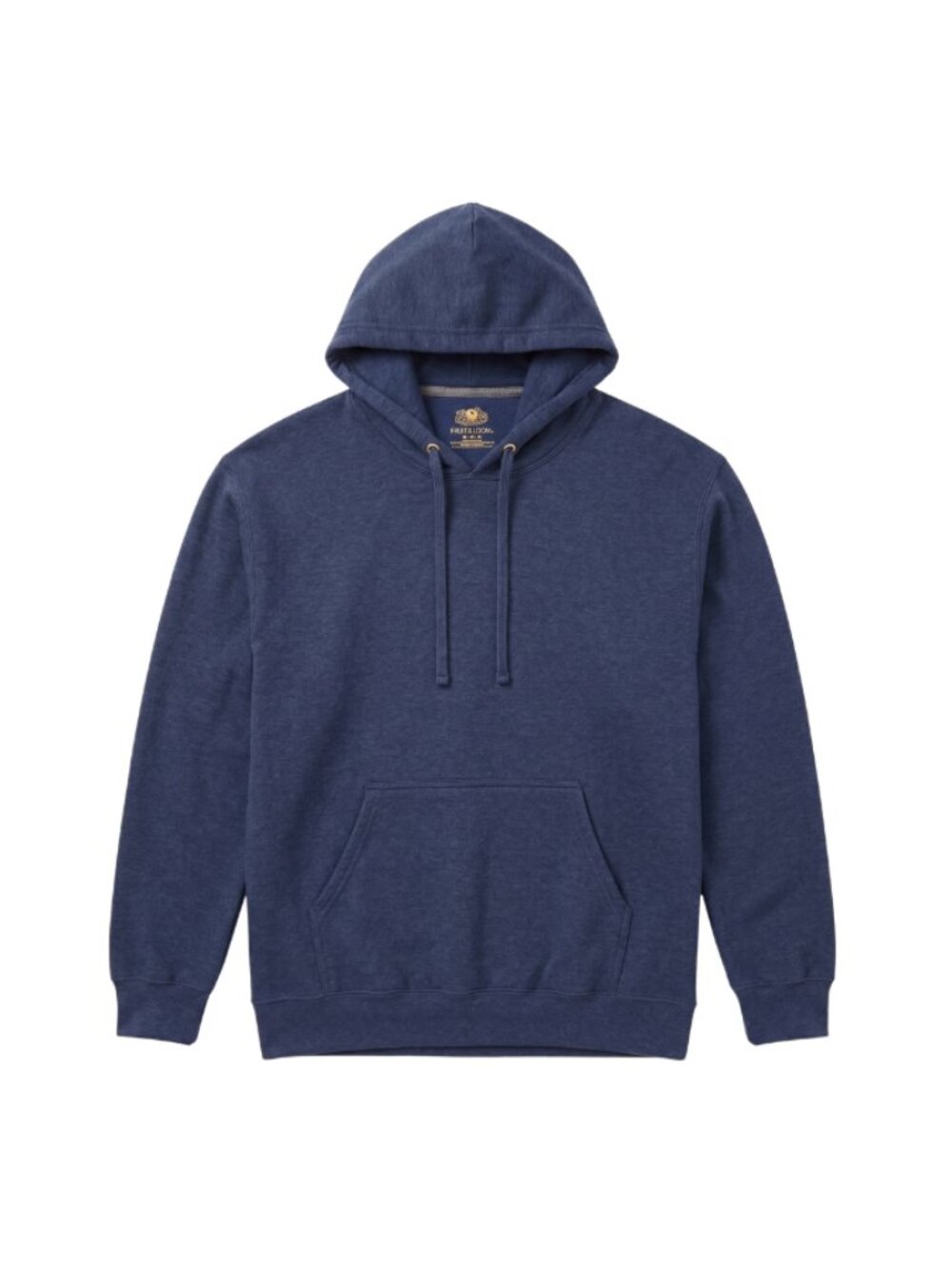 Fruit of the Loom Dark Blue Hoodie - Size M - Made in Honduras - Used, No Flaws